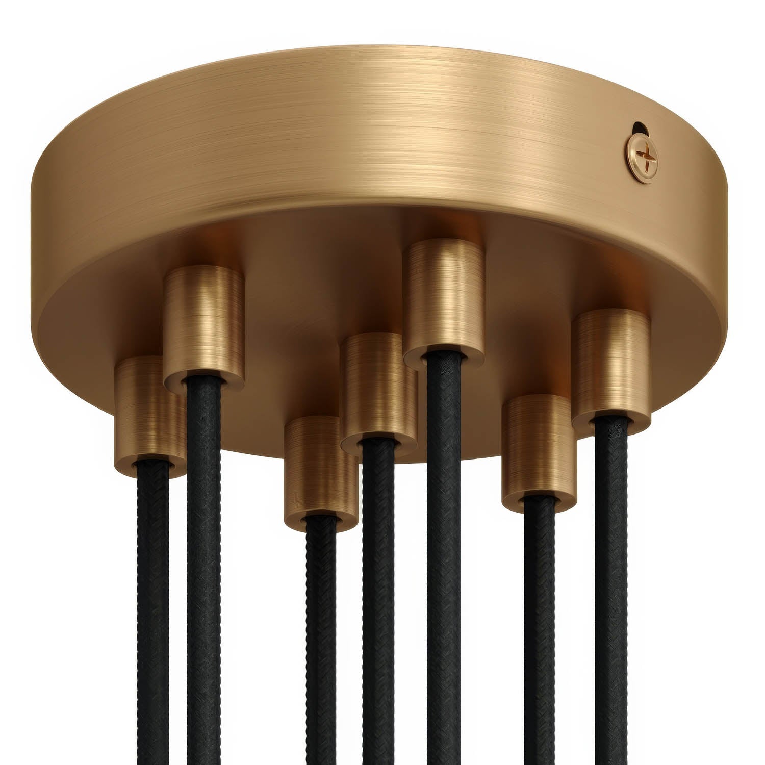 Kit rosone cilindrico in metallo a 7 fori - Bronzo satinato
