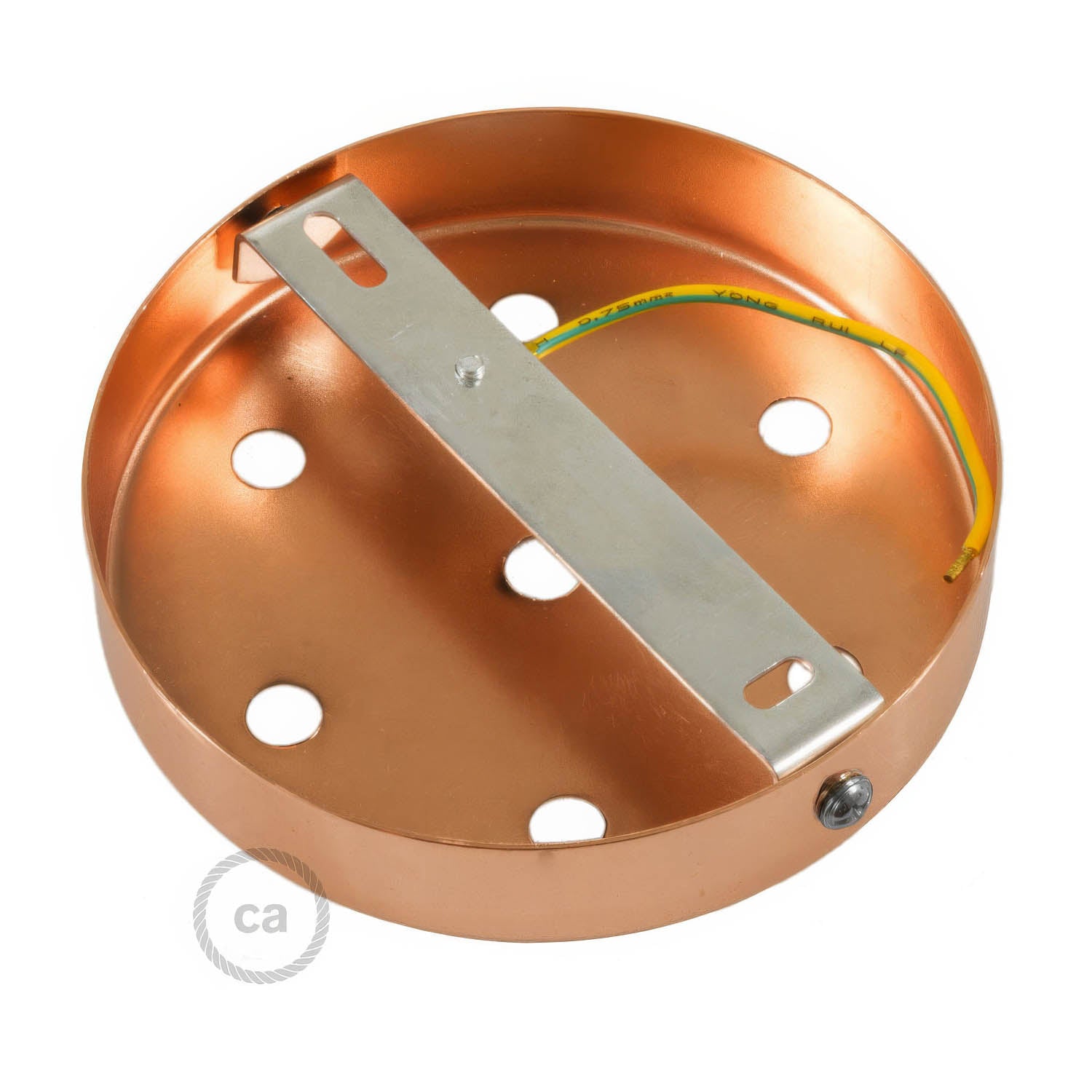 Kit rosone cilindrico in metallo a 7 fori - Rame