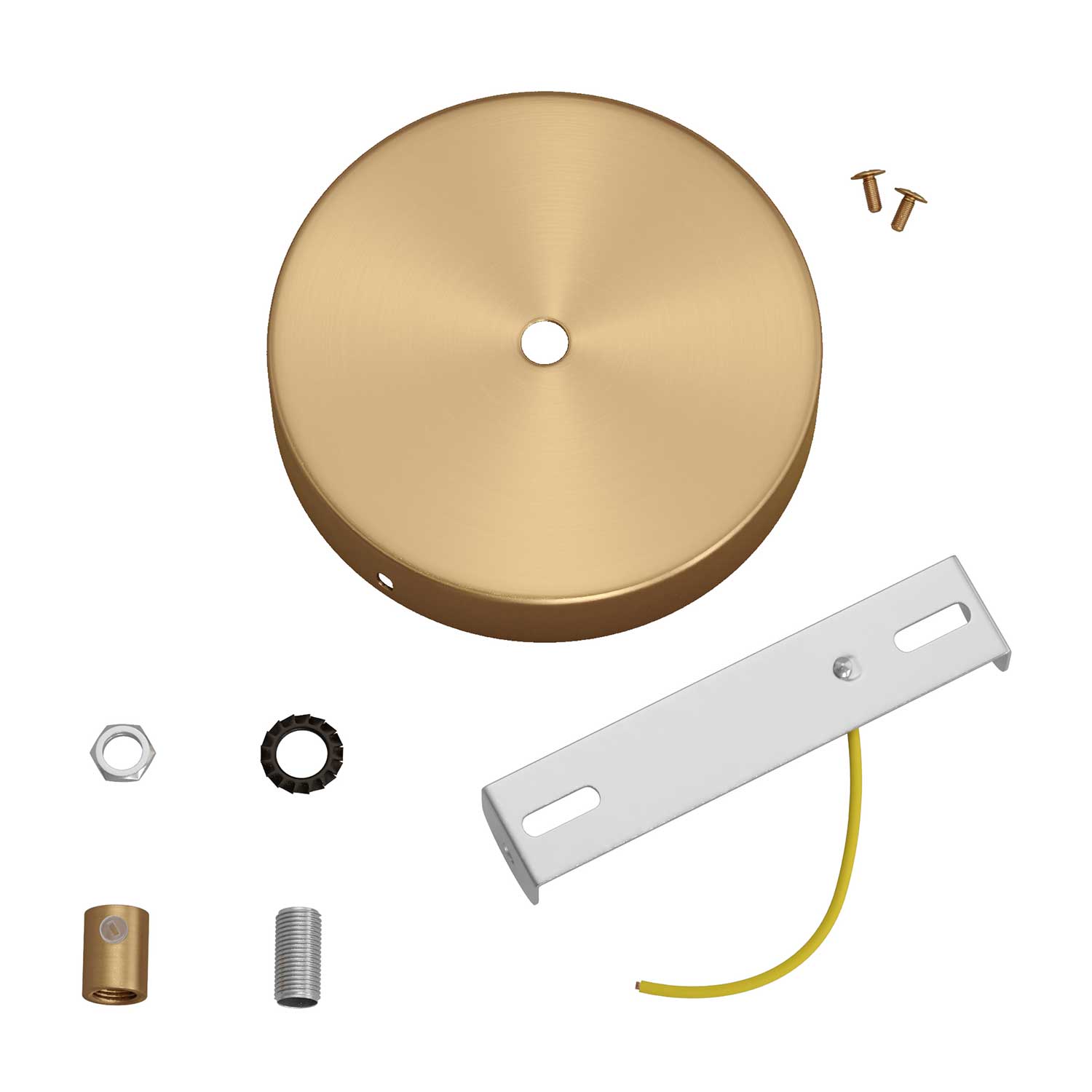 Kit rosone cilindrico in metallo - Bronzo satinato