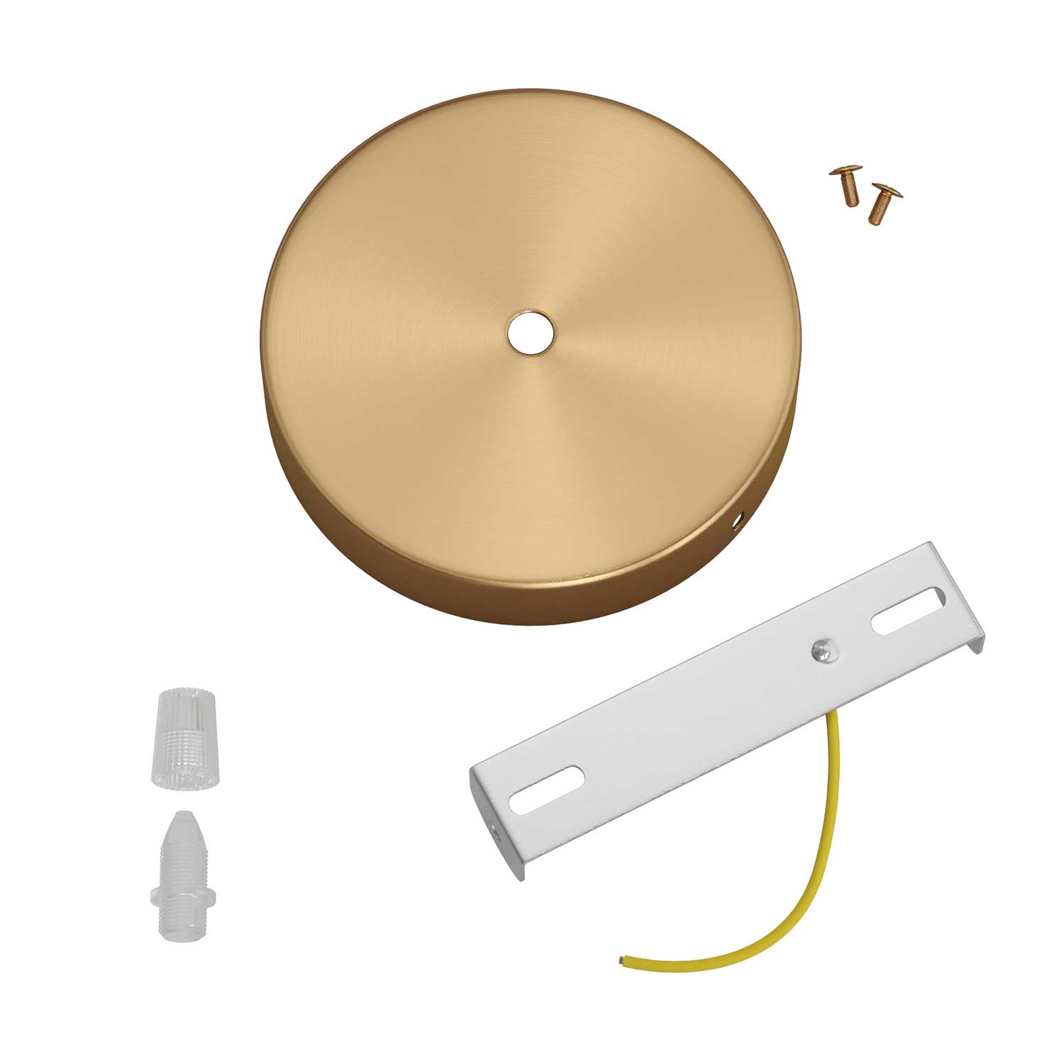 Kit rosone cilindrico in metallo - Bronzo satinato