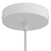 Kit rosone cilindrico in metallo - Bianco opaco