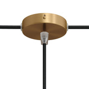 Kit Mini rosone cilindrico in metallo a 1 foro centrale e 2 laterali - Bronzo satinato