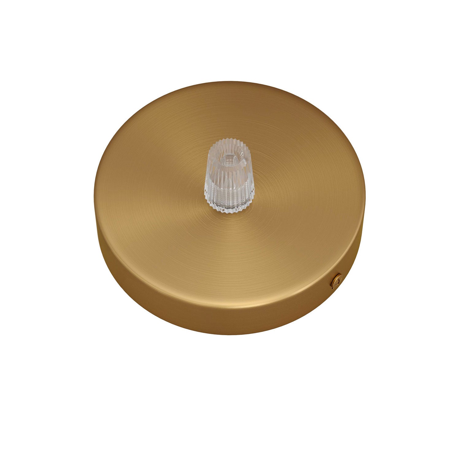 Kit Mini Rosone cilindrico in metallo a 1 foro centrale  - Bronzo satinato