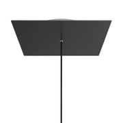 Rosone XXL Rose-One quadrato, 400 mm con 1 foro e 4 fori laterali - Nero opaco