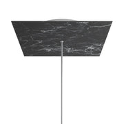 Rosone XXL Rose-One quadrato, 400 mm con 1 foro e 4 fori laterali - Marmo Marquina