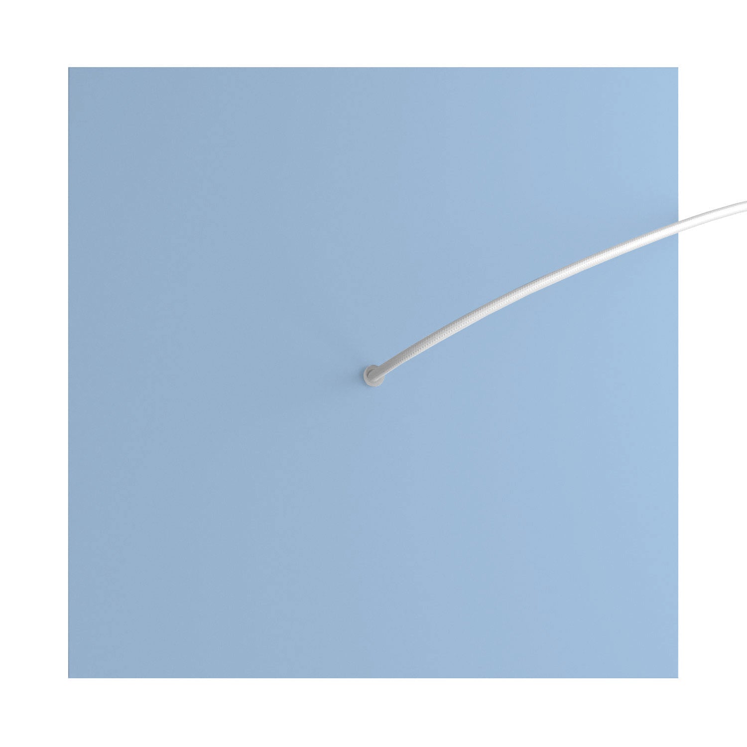 Rosone XXL Rose-One quadrato, 400 mm con 1 foro e 4 fori laterali - Blu carta da zucchero
