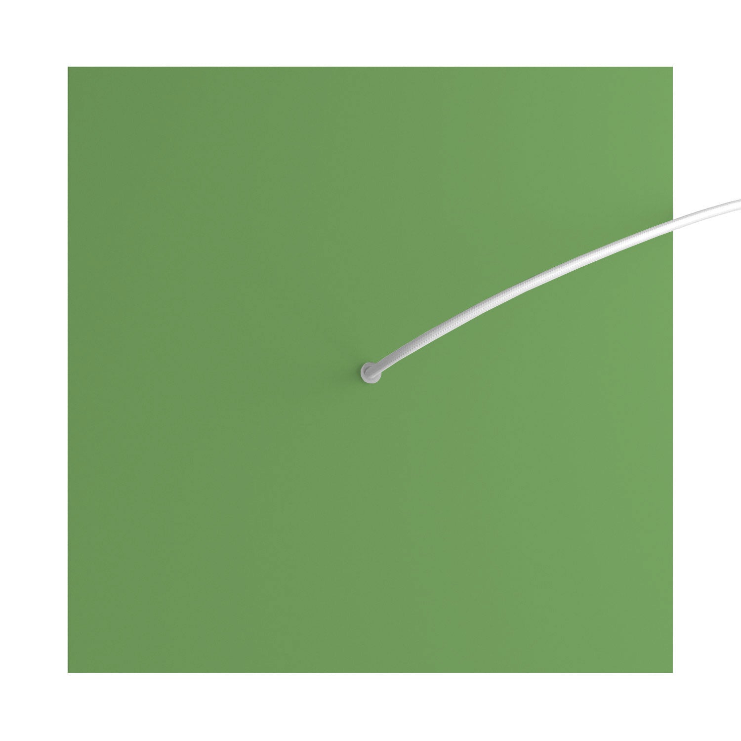Rosone XXL Rose-One quadrato, 400 mm con 1 foro e 4 fori laterali - Verde prato