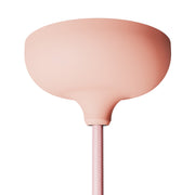 Kit rosone in silicone con foro centrale e predisposizione per foro laterale - Salmone