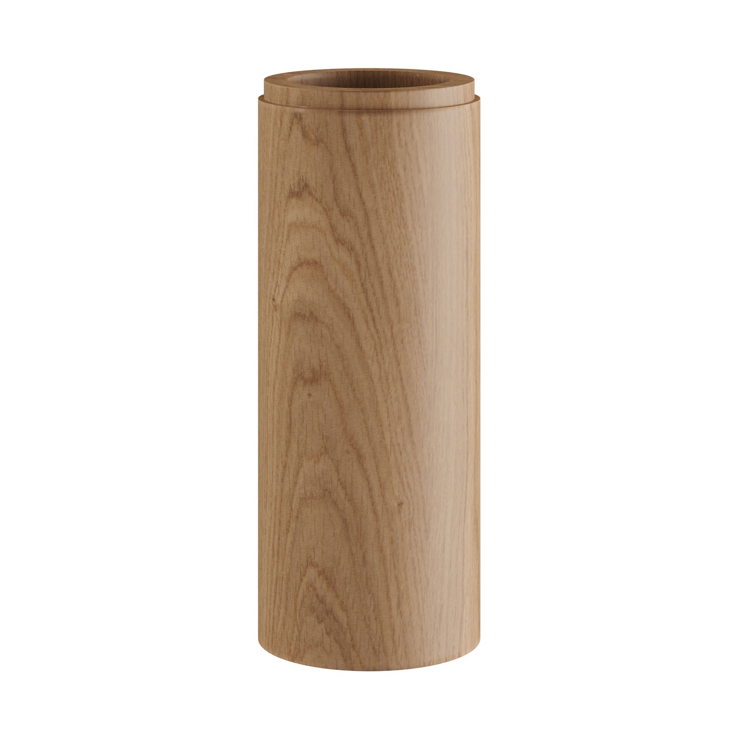 Tub-E14, tubo in legno per faretto con portalampada doppia ghiera E14 - Neutro