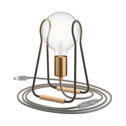 Lampada da tavolo Taché Metal - Nero e Bianco