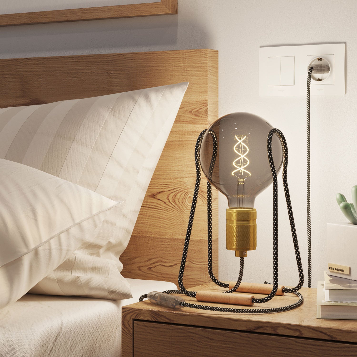 Lampada da tavolo Taché Elegant - Nero e Bianco