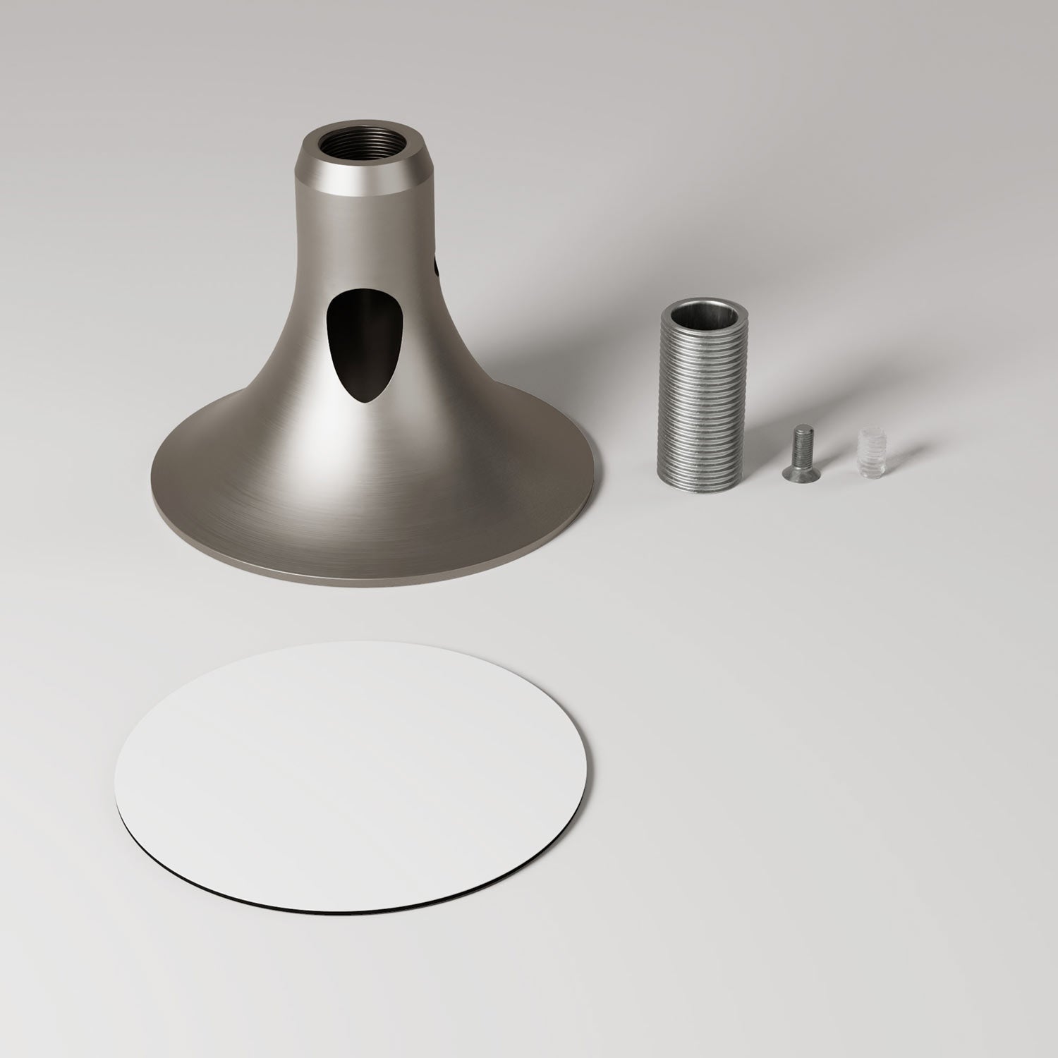 MAG-Y, kit supporto magnetico per lampada - Titanio satinato