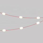 Catena luminosa 6 punti luce da esterno IP67 Rosso stella marina - Marina6