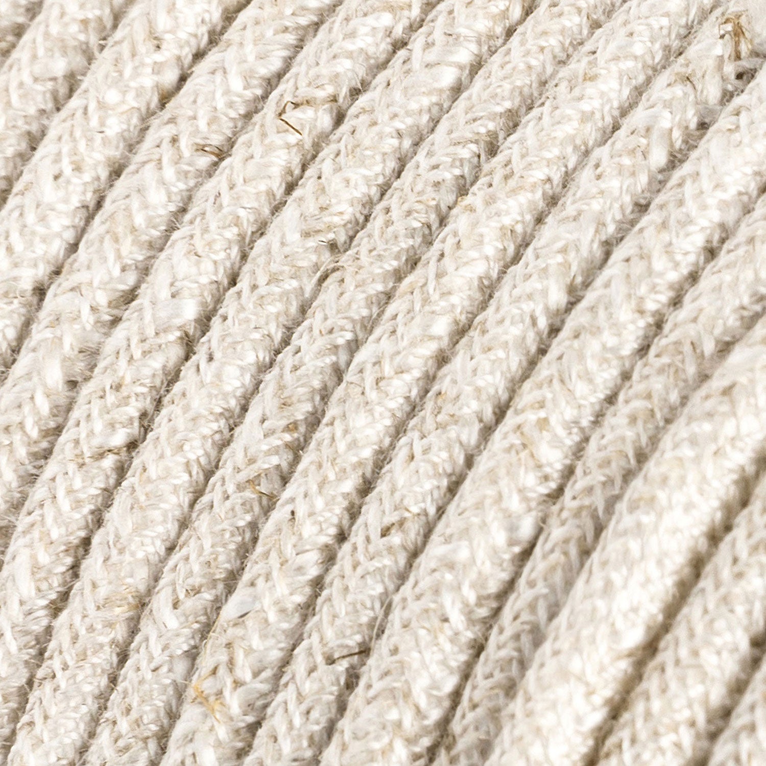 Paralume Cablò multicolor 50 cm e cavi in lino bianco