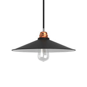 Paralume Swing in metallo smaltato con attacco E27 - Nero