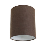 Paralume Cilindro in tessuto con attacco E27 - 100% Made in Italy - Camelot marrone