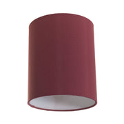 Paralume Cilindro in tessuto con attacco E27 - 100% Made in Italy - Teletta bordeaux