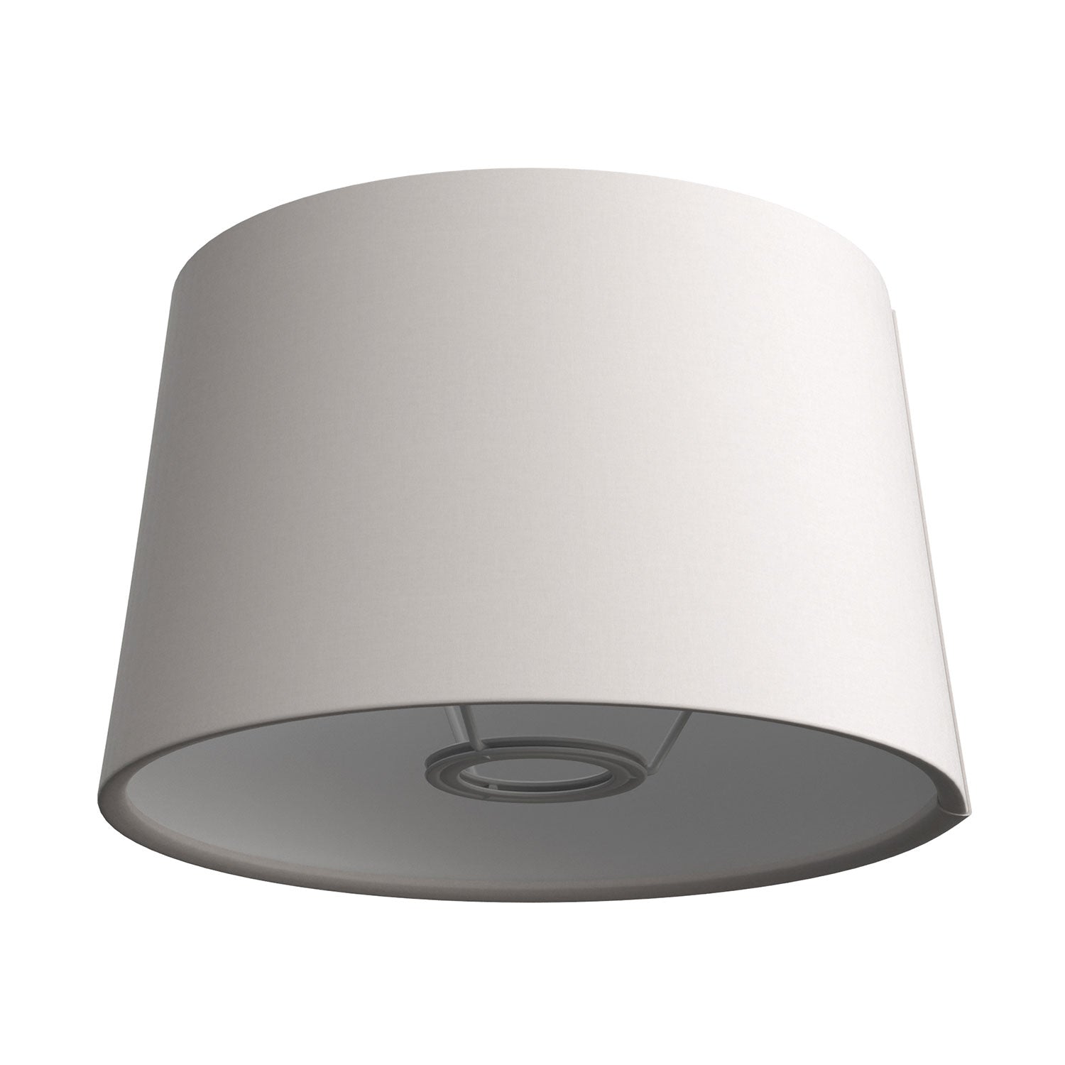 Lampada da terra MAG-Y con base metallica tonda e paralume Athena - Bianco opaco