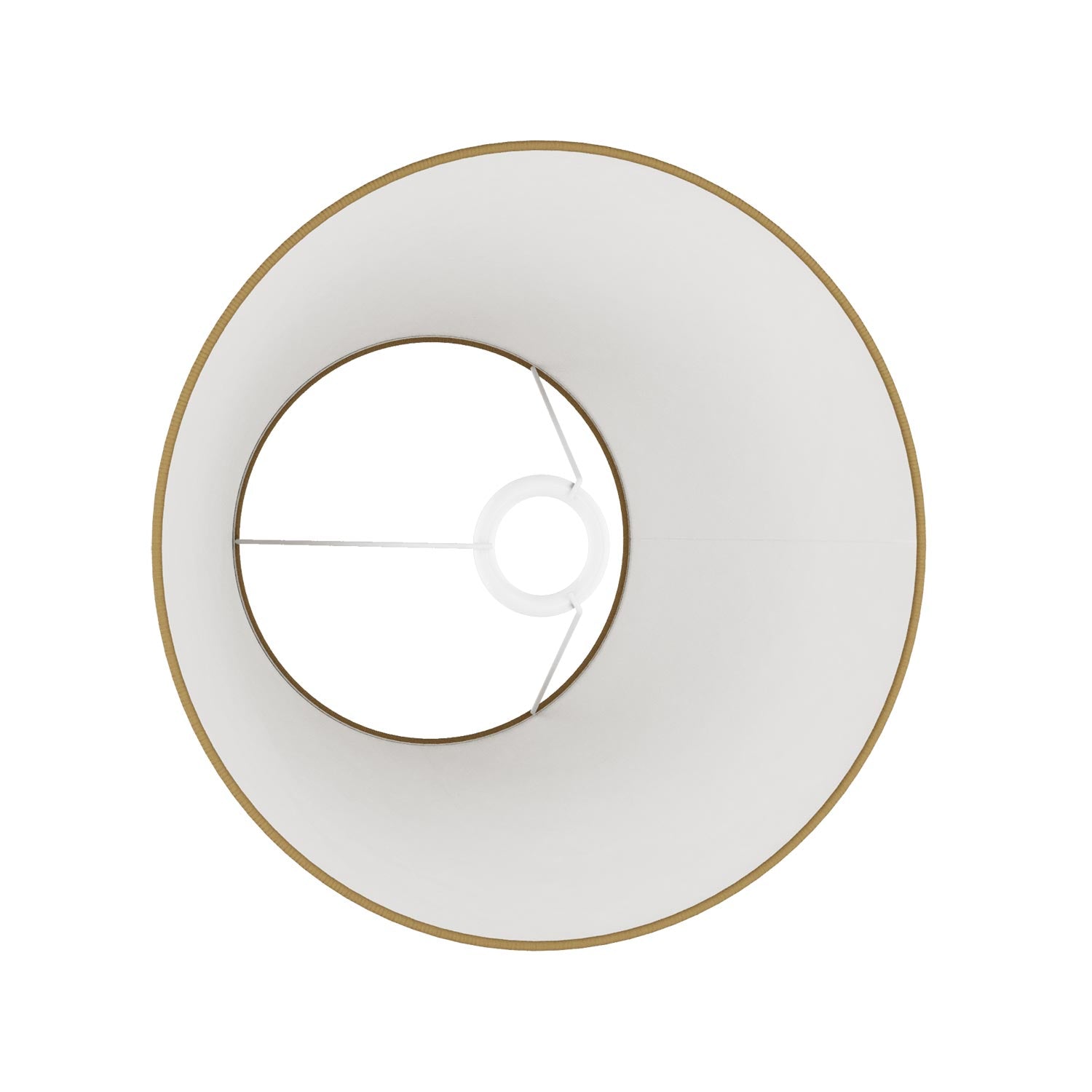 Paralume Impero M in tessuto per lampada da tavolo o applique con attacco E27 - Made in Italy - Juta naturale