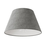 Paralume Impero M in tessuto per lampada da tavolo o applique con attacco E27 - Made in Italy - Lana grigio scura