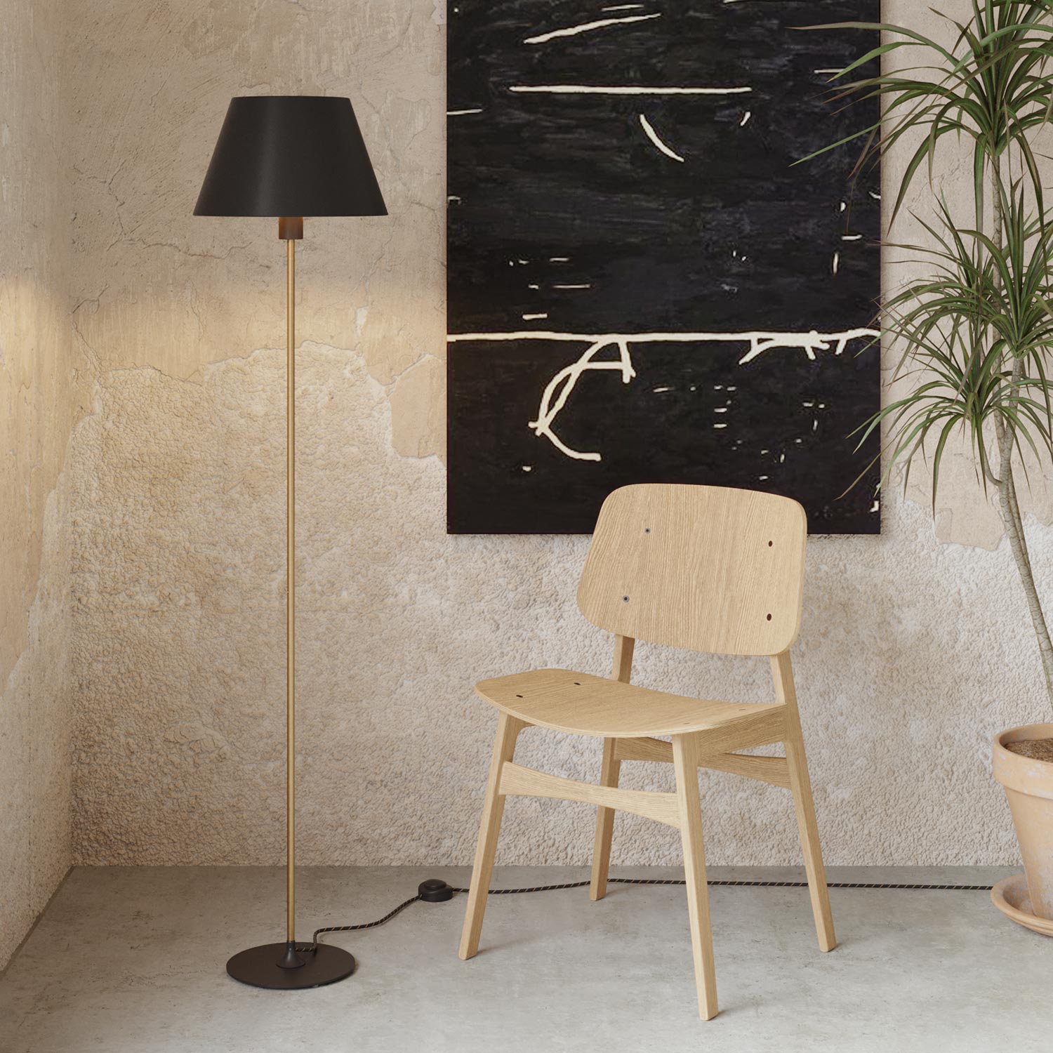 Paralume Impero M in tessuto per lampada da tavolo o applique con attacco E27 - Made in Italy - Cinette nero interno Oro
