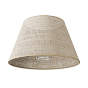 Paralume Impero M in tessuto per lampada da tavolo o applique con attacco E27 - Made in Italy - Rafia naturale