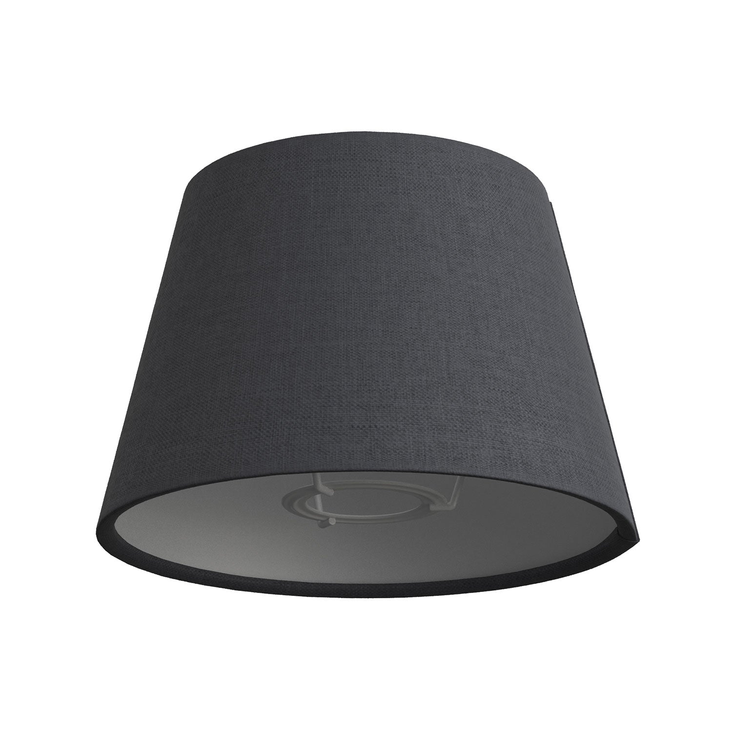 Paralume Impero con attacco E27 per lampada da tavolo o applique - Made in Italy - Teletta antracite