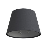 Paralume Impero con attacco E27 per lampada da tavolo o applique - Made in Italy - Teletta antracite