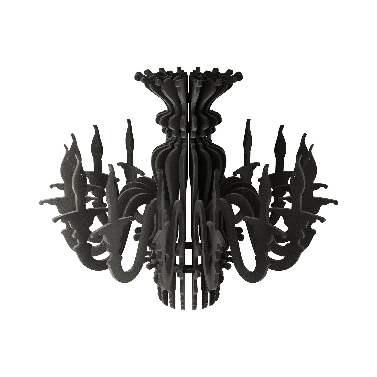 Paralume classico SHHANDELIER in materiale fonoassorbente  - Nero melange