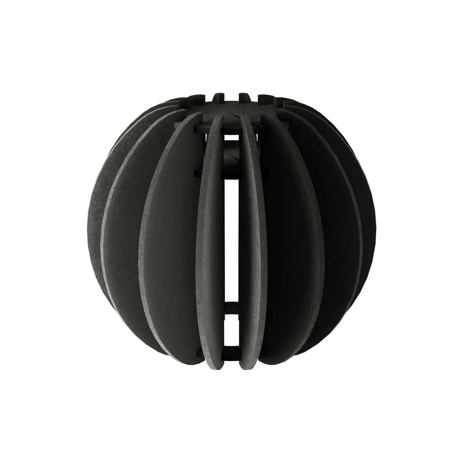 Paralume ellittico LAMPSHHADE in materiale fonoassorbente - Nero melange
