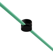 Passacavo in legno per cavo per catenaria e sistema Filé. Made in Italy - Nero