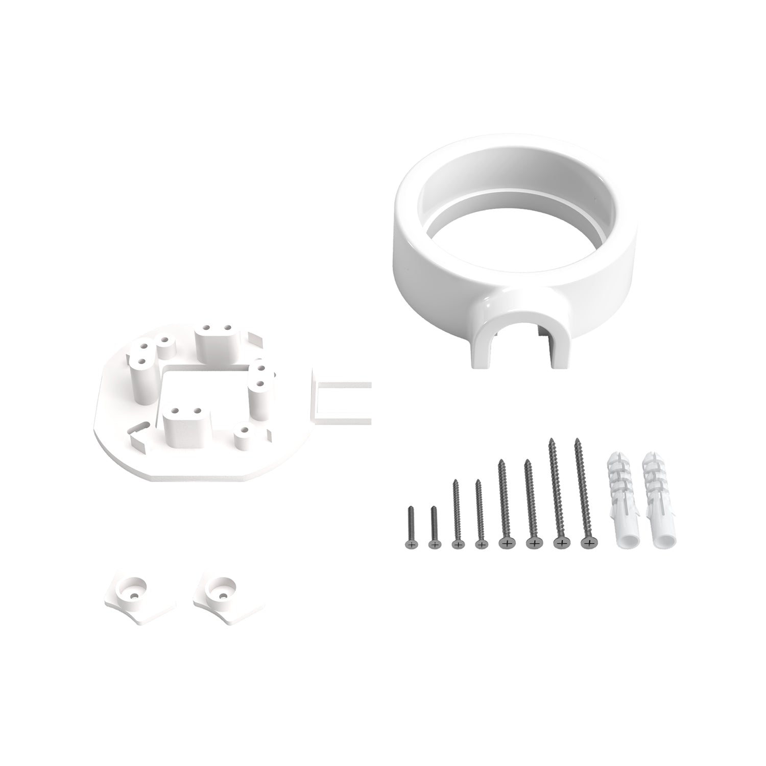 Base in porcellana bianca per presa elettrica e interruttore/deviatore compatibile con Creative-Tubes - da 1 a 4 uscite