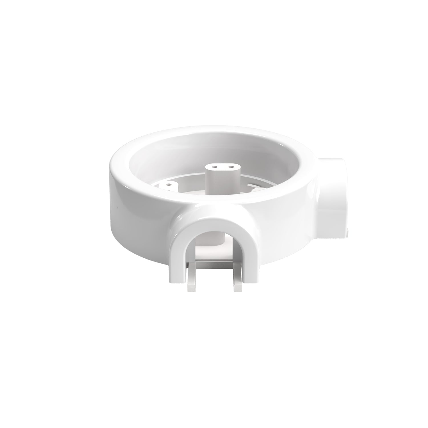 Base in porcellana bianca per presa elettrica e interruttore/deviatore compatibile con Creative-Tubes - da 1 a 4 uscite