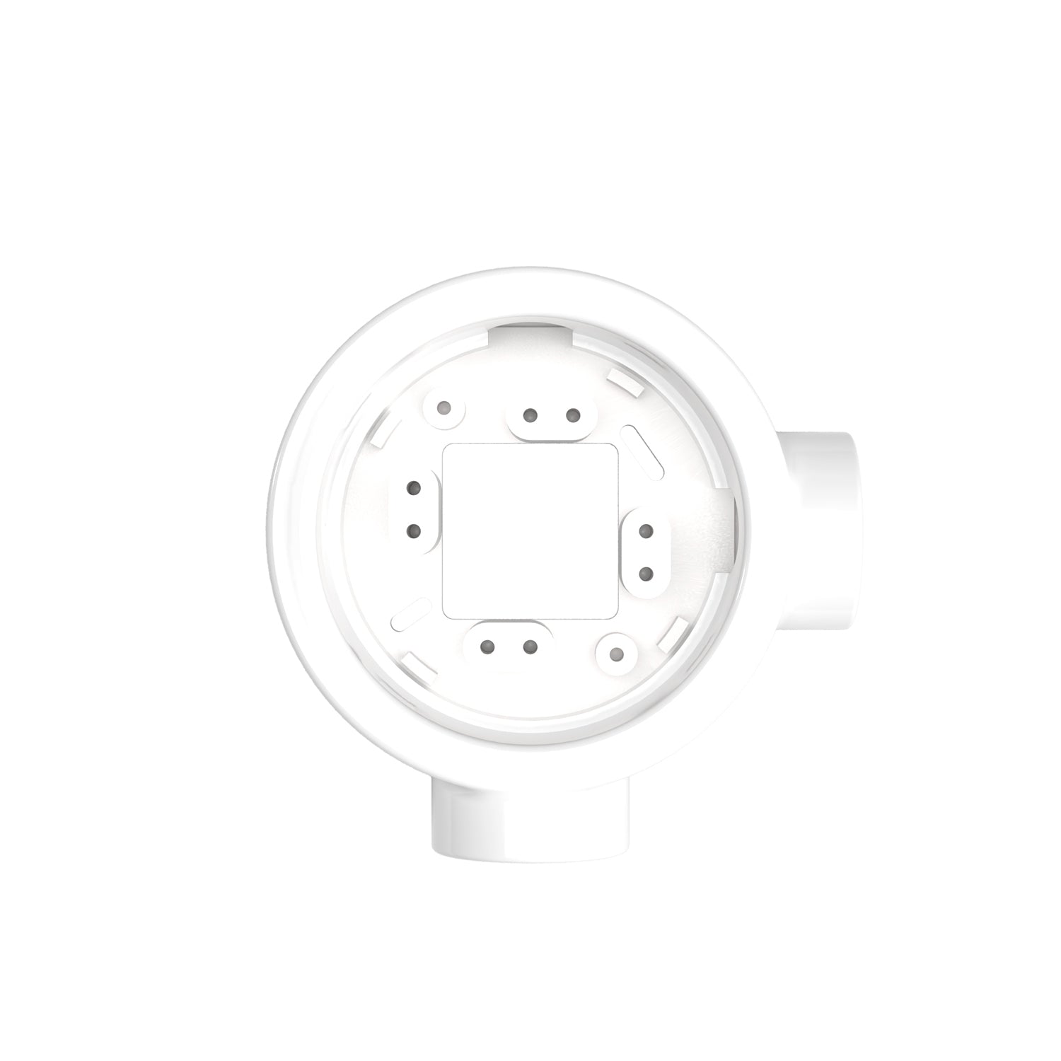Base in porcellana bianca per presa elettrica e interruttore/deviatore compatibile con Creative-Tubes - da 1 a 4 uscite