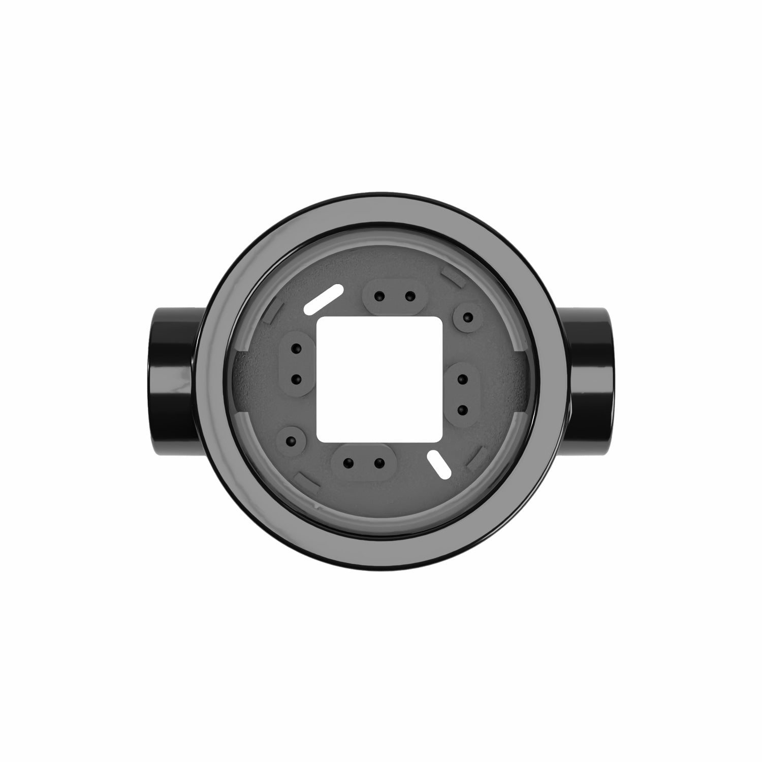 Base in porcellana nera per presa elettrica e interruttore/deviatore compatibile con Creative-Tubes - da 1 a 4 uscite