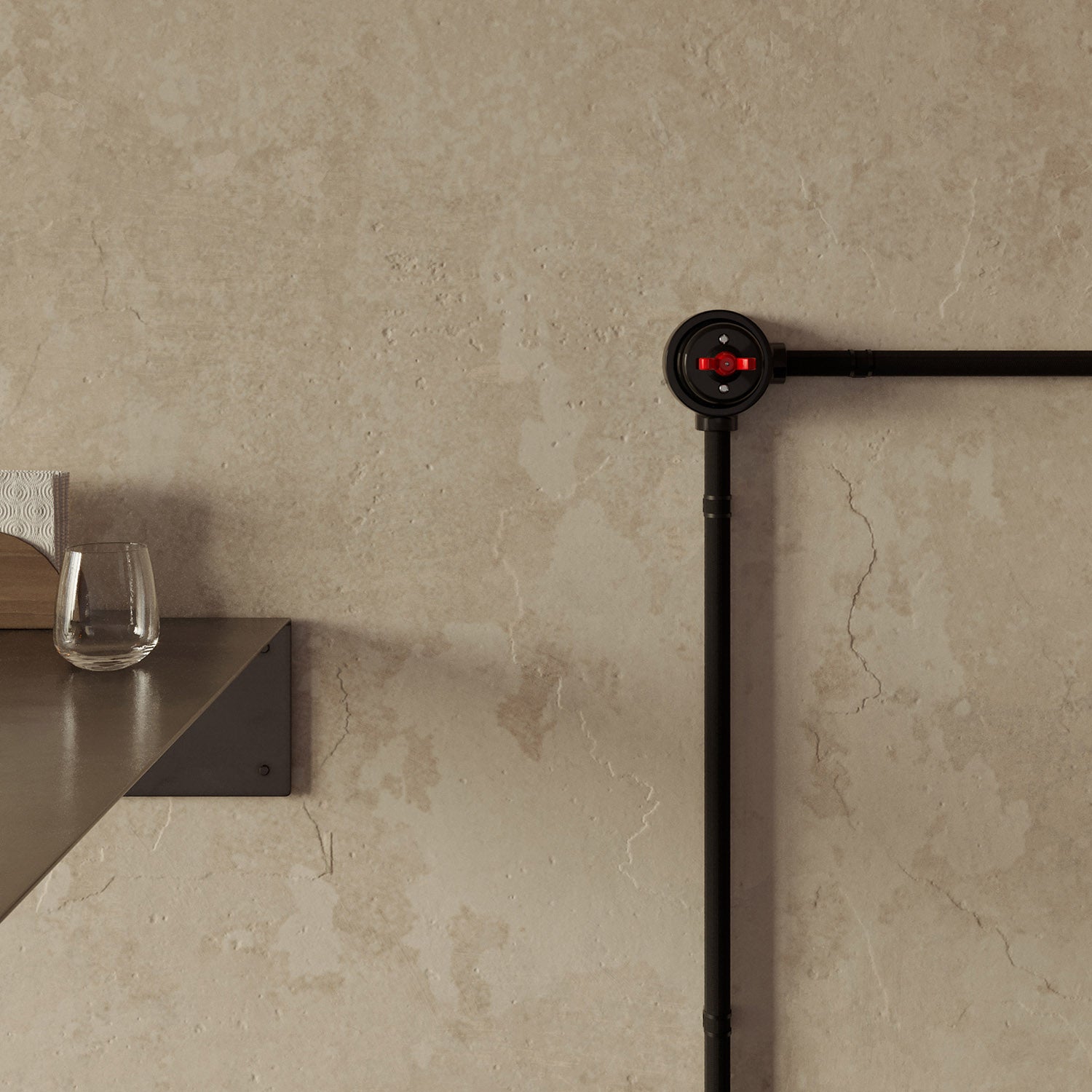 Base in porcellana nera per presa elettrica e interruttore/deviatore compatibile con Creative-Tubes - da 1 a 4 uscite