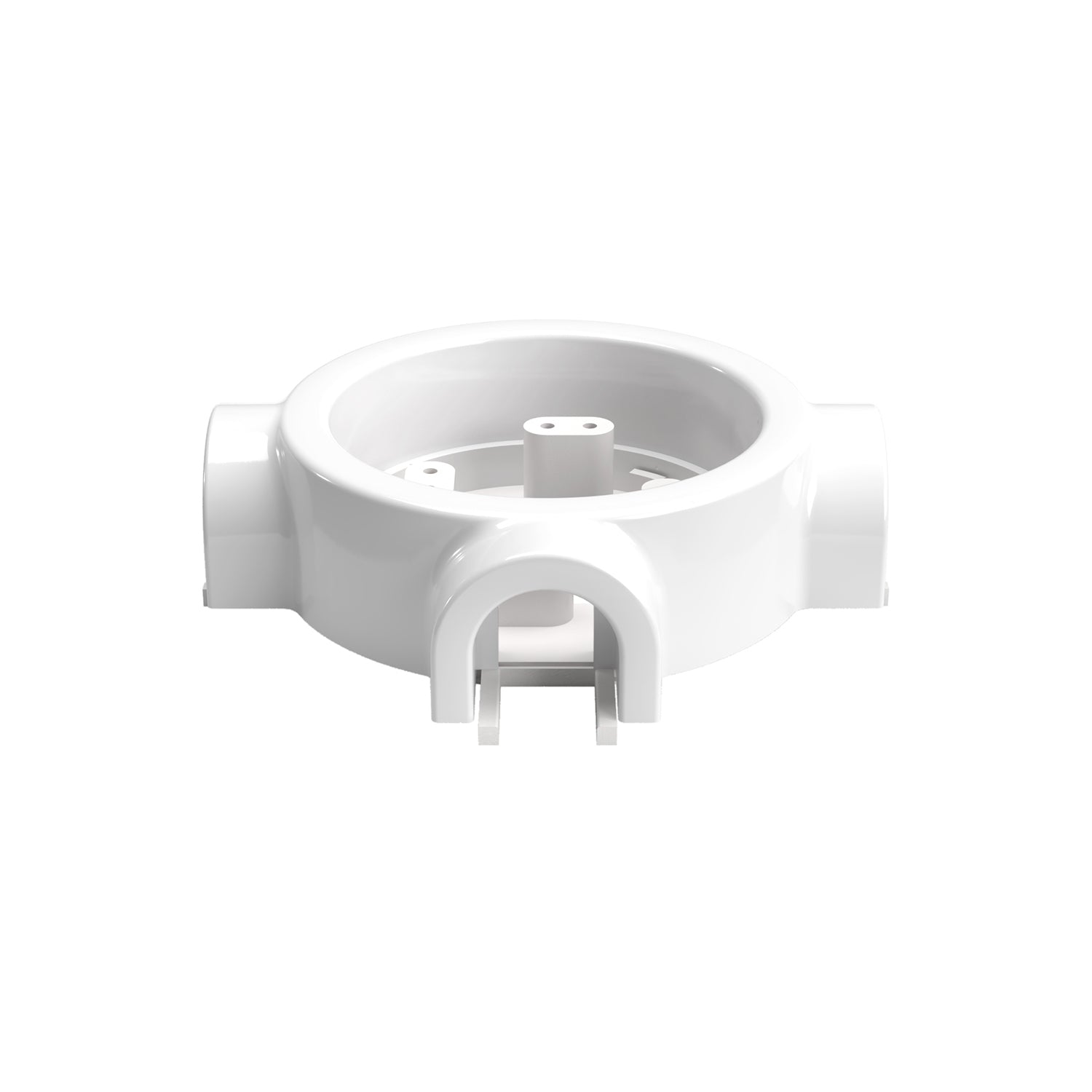 Base in porcellana bianca per presa elettrica e interruttore/deviatore compatibile con Creative-Tubes - da 1 a 4 uscite