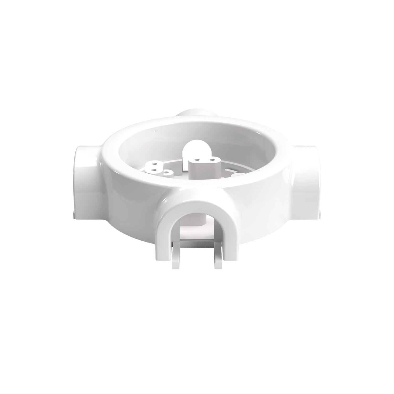 Base in porcellana bianca per presa elettrica e interruttore/deviatore compatibile con Creative-Tubes - da 1 a 4 uscite