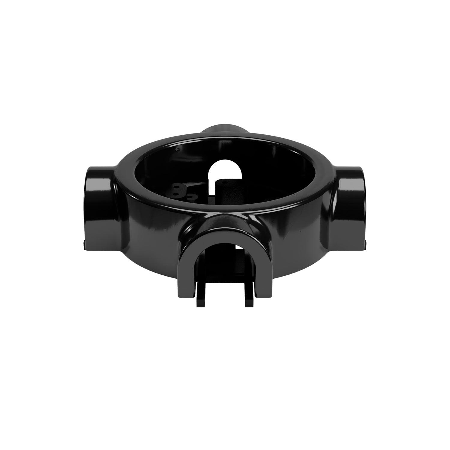 Base in porcellana nera per presa elettrica e interruttore/deviatore compatibile con Creative-Tubes - da 1 a 4 uscite