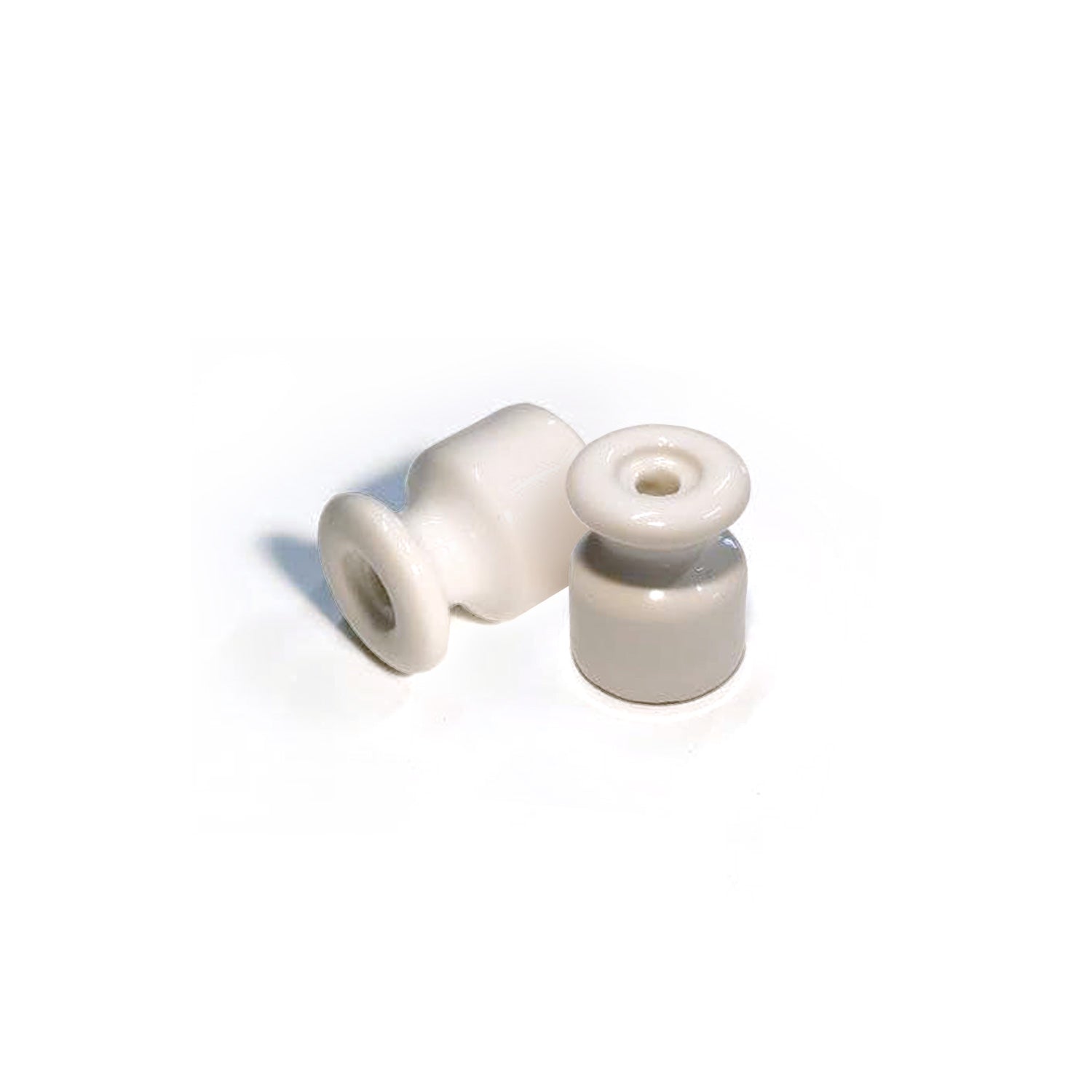 Isolatore in porcellana per impianto a parete 18 mm - Bianco