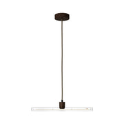 Lampada a sospensione esse14 con attacco S14d - Effetto Wengé