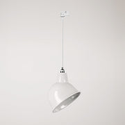 Lampada per binario con paralume Broadway - Bianco