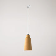 Lampada a sospensione con paralume Bottiglia e adattatore binari - Terracotta striato