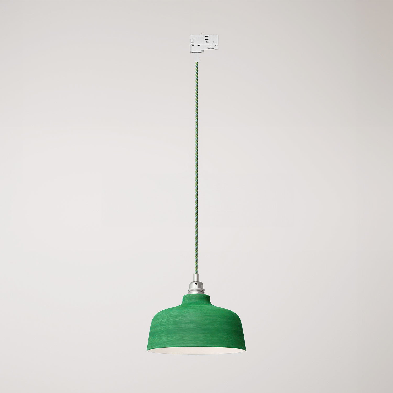 Lampada a sospensione con paralume Coppa e adattatore per binario - Evergreen striato