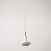 Lampada a sospensione per binario con serracavo da 7cm  - Bianco
