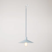 Lampada a sospensione con paralume Swing Pastel per sistemi a binari - Blu carta da zucchero