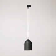 Sospensione per binario con paralume mini Campana in ceramica - Lavagna