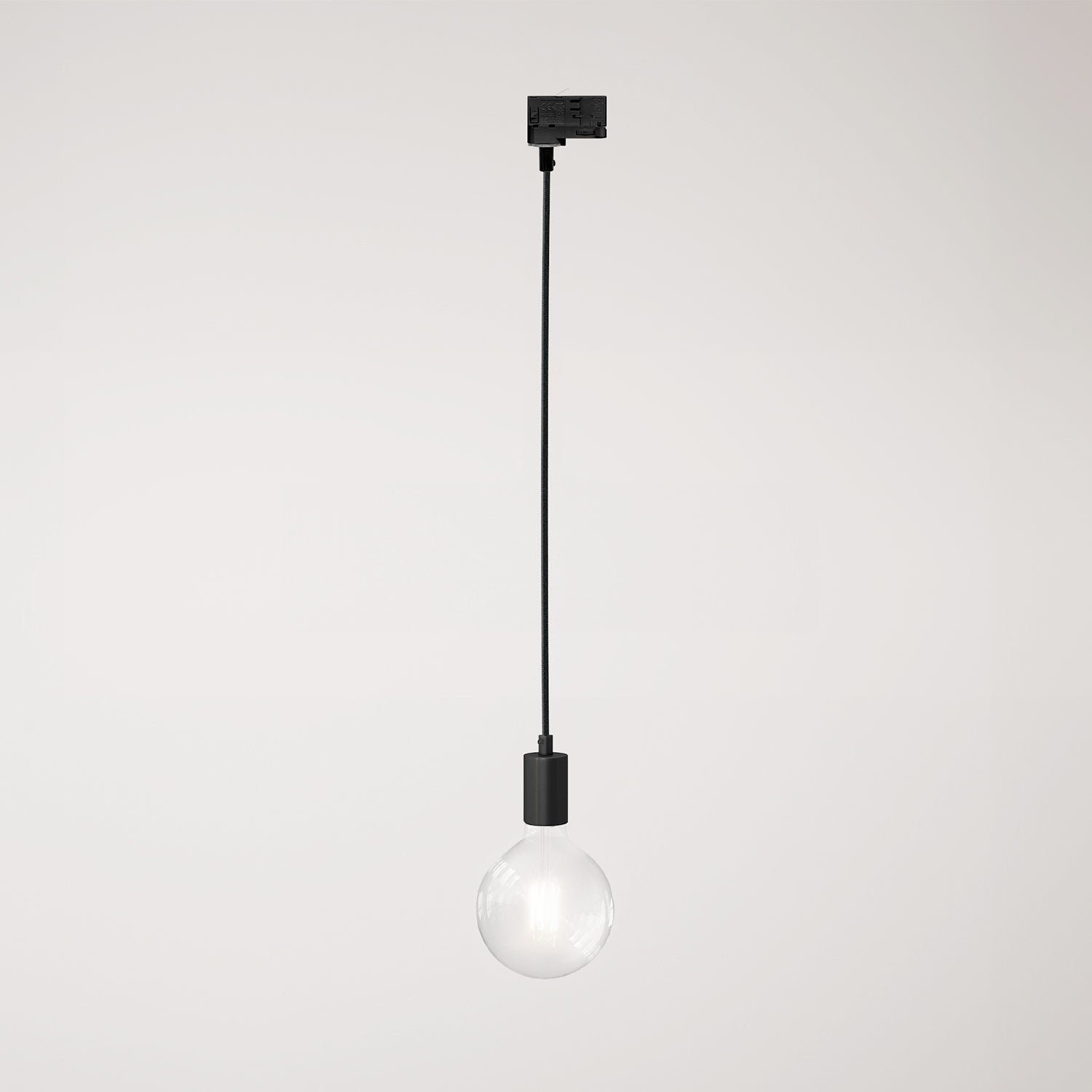 Lampada da soffitto in metallo per binari - Nero