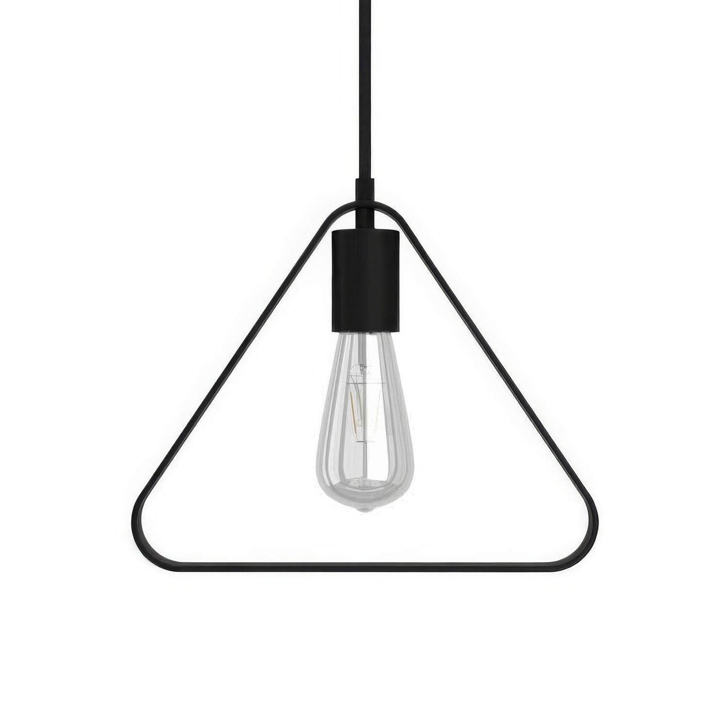 Lampada a sospensione completa di cavo tessile, paralume Duedì Apex e finiture in metallo - Nero