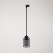 Lampada a sospensione con paralume Ghostbell per binario - Nero